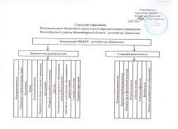 Структура управления МБДОУ - детский сад "Капелька".